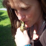 Yep! You guessed it! (The frog wasn’t nearly as slimy as I’d guessed it might be. It was just smooth and cool, and truly, I think it was more upset about the kiss than I was!)