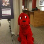 Look who met me in the lobby when I went to New York City to visit my Scholastic editor!