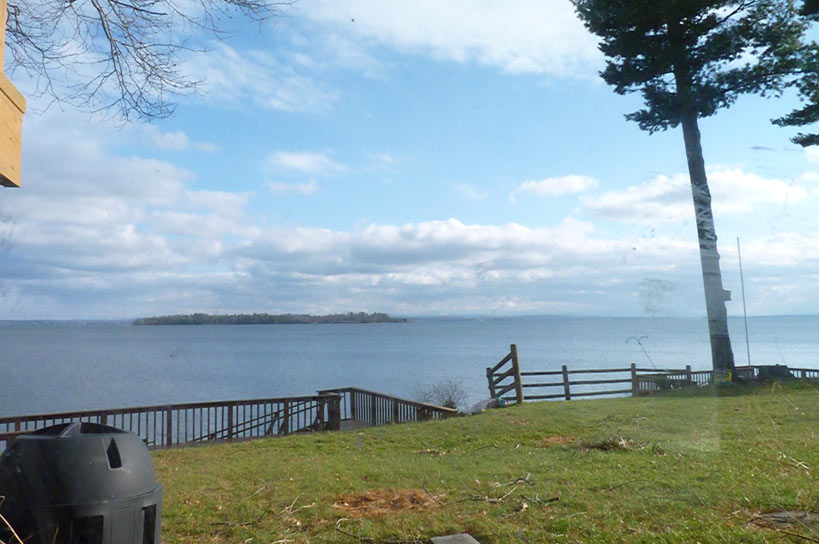 P1010673 And finally…here’s a shot of Lake Champlain from my back yard.